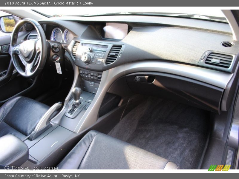 Grigio Metallic / Ebony 2010 Acura TSX V6 Sedan
