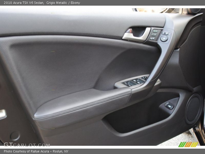 Grigio Metallic / Ebony 2010 Acura TSX V6 Sedan