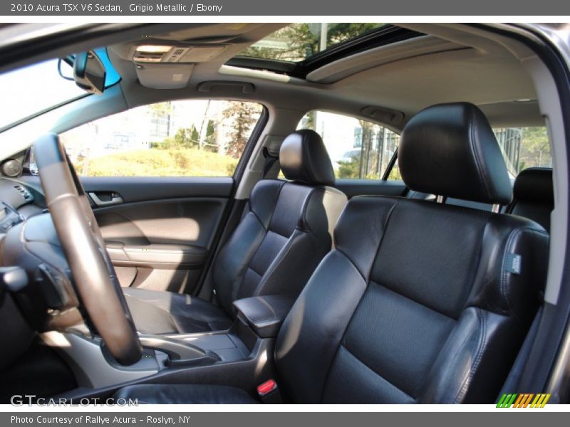Grigio Metallic / Ebony 2010 Acura TSX V6 Sedan