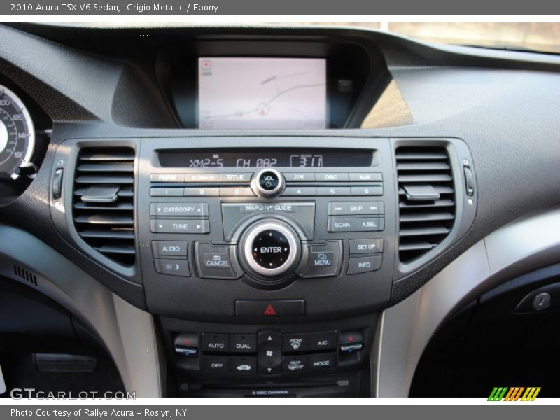 Grigio Metallic / Ebony 2010 Acura TSX V6 Sedan