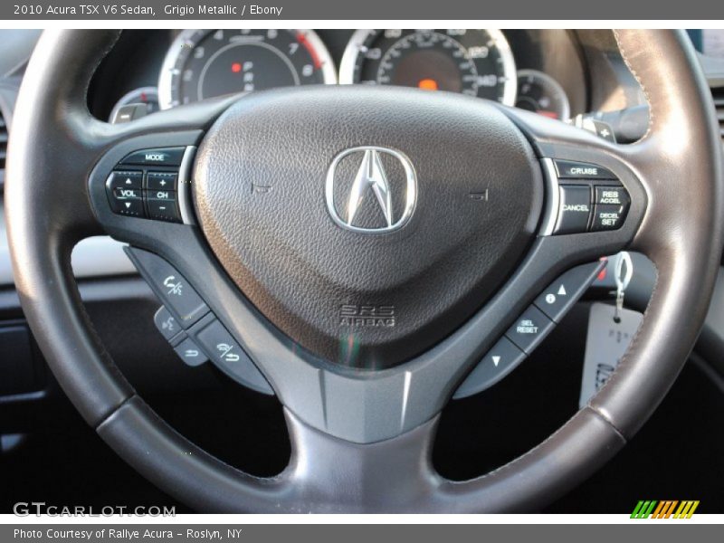 Grigio Metallic / Ebony 2010 Acura TSX V6 Sedan
