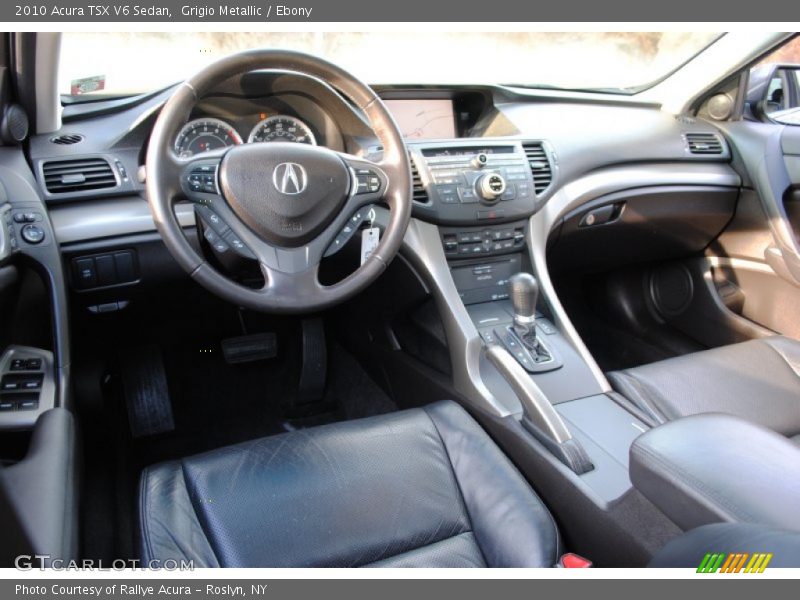 Grigio Metallic / Ebony 2010 Acura TSX V6 Sedan