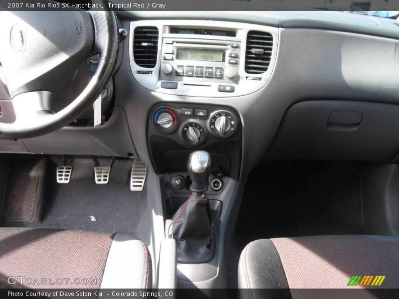 Tropical Red / Gray 2007 Kia Rio Rio5 SX Hatchback