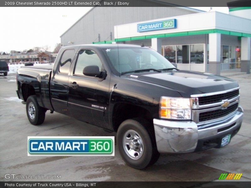 Black / Ebony 2009 Chevrolet Silverado 2500HD LT Extended Cab