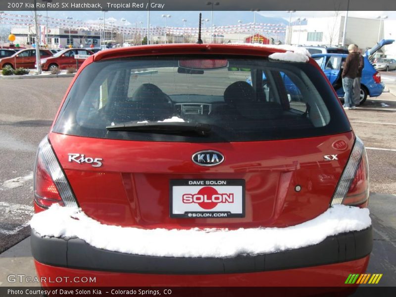 Tropical Red / Gray 2007 Kia Rio Rio5 SX Hatchback