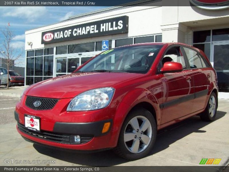 Tropical Red / Gray 2007 Kia Rio Rio5 SX Hatchback