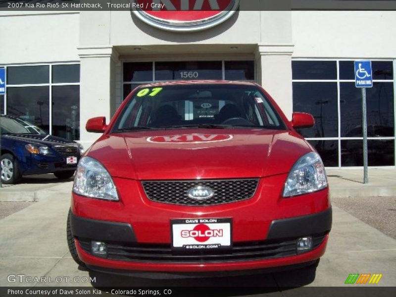Tropical Red / Gray 2007 Kia Rio Rio5 SX Hatchback