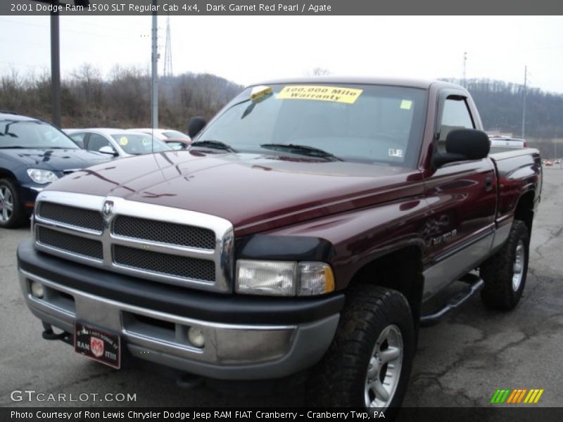 Dark Garnet Red Pearl / Agate 2001 Dodge Ram 1500 SLT Regular Cab 4x4