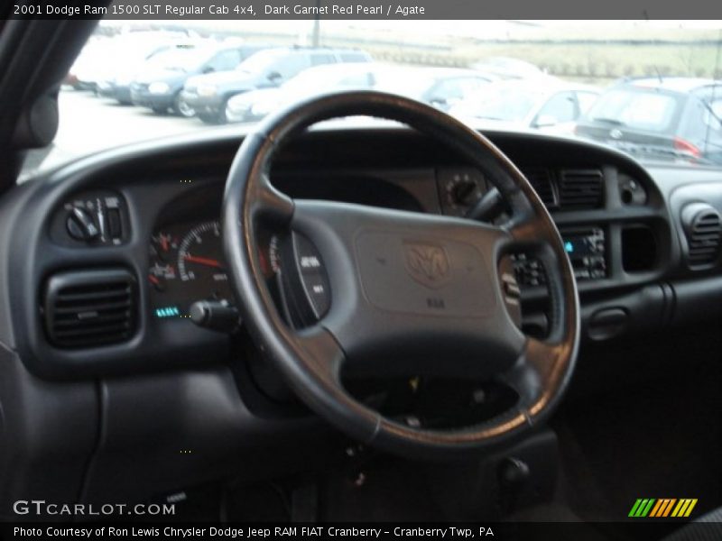 Dark Garnet Red Pearl / Agate 2001 Dodge Ram 1500 SLT Regular Cab 4x4