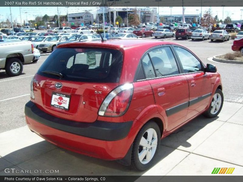Tropical Red / Gray 2007 Kia Rio Rio5 SX Hatchback