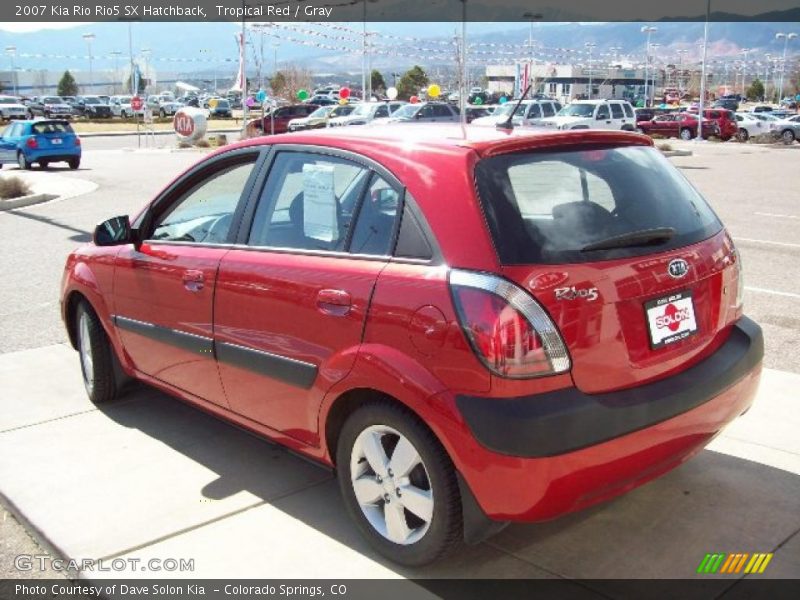 Tropical Red / Gray 2007 Kia Rio Rio5 SX Hatchback