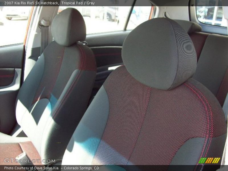 Tropical Red / Gray 2007 Kia Rio Rio5 SX Hatchback