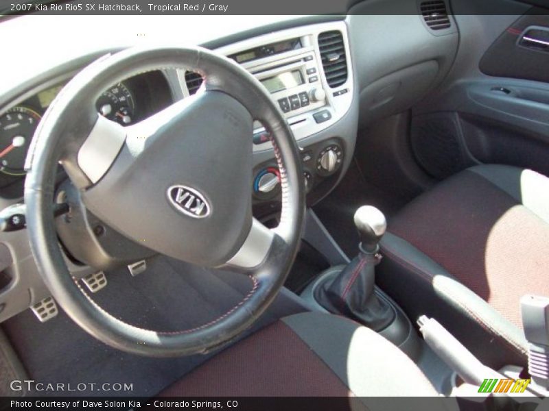 Tropical Red / Gray 2007 Kia Rio Rio5 SX Hatchback