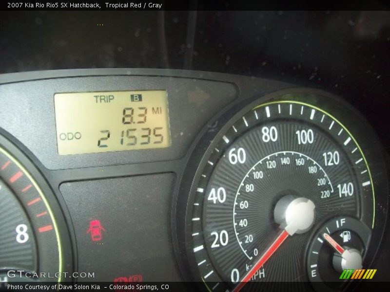 Tropical Red / Gray 2007 Kia Rio Rio5 SX Hatchback