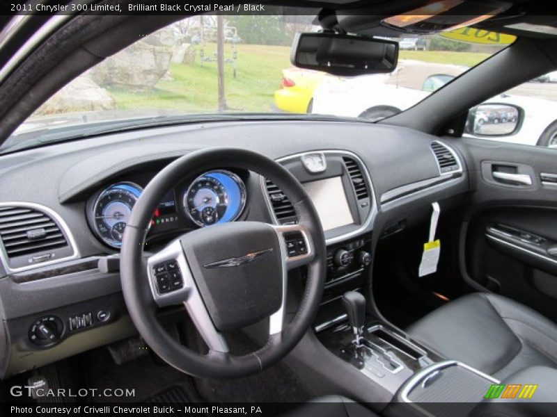 Brilliant Black Crystal Pearl / Black 2011 Chrysler 300 Limited