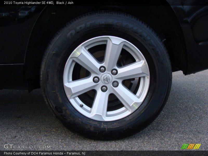 Black / Ash 2010 Toyota Highlander SE 4WD