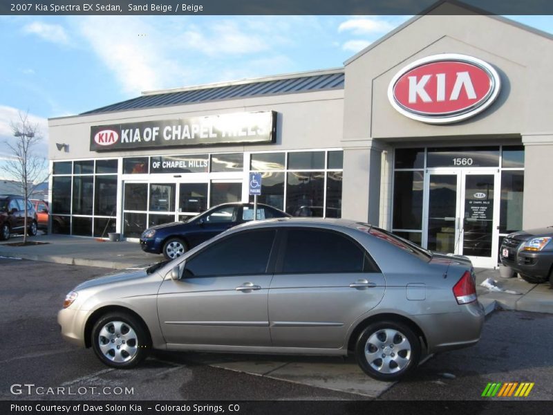 Sand Beige / Beige 2007 Kia Spectra EX Sedan