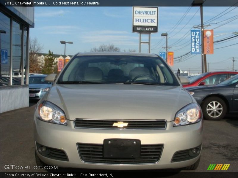 Gold Mist Metallic / Neutral 2011 Chevrolet Impala LT