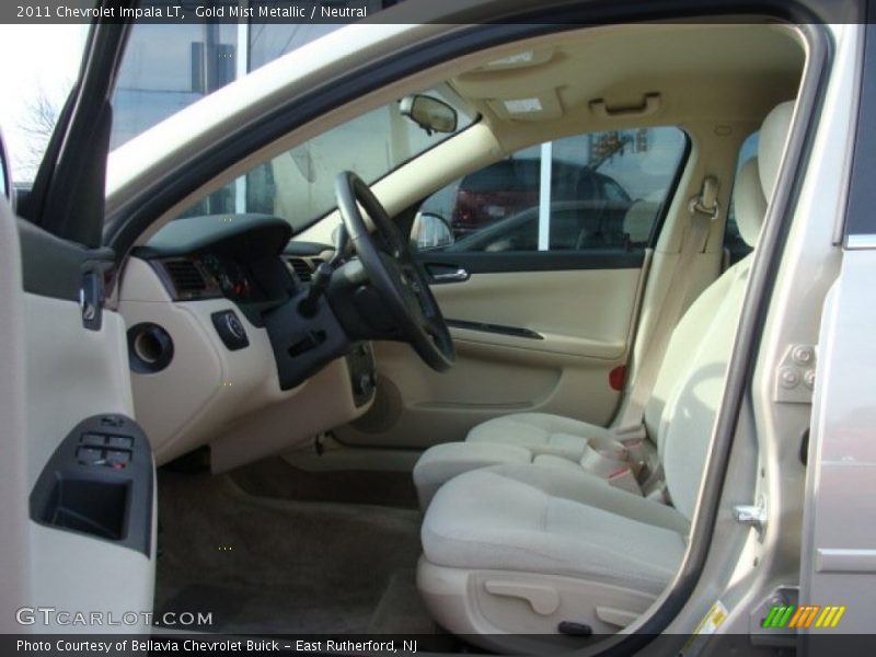Gold Mist Metallic / Neutral 2011 Chevrolet Impala LT