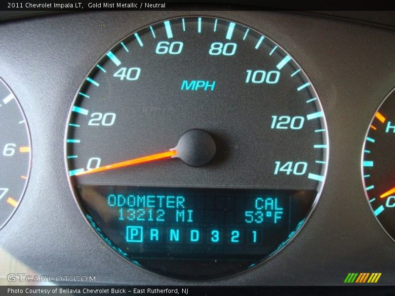 Gold Mist Metallic / Neutral 2011 Chevrolet Impala LT