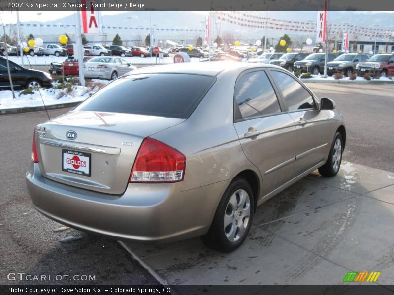 Sand Beige / Beige 2007 Kia Spectra EX Sedan