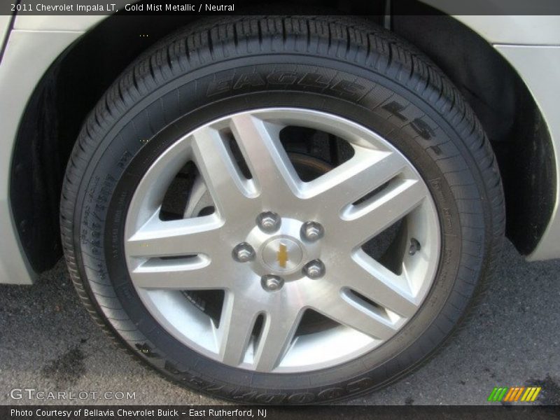 Gold Mist Metallic / Neutral 2011 Chevrolet Impala LT