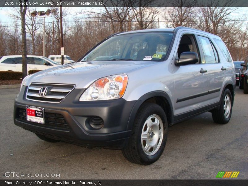 Satin Silver Metallic / Black 2005 Honda CR-V LX 4WD