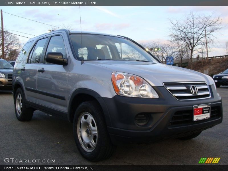 Satin Silver Metallic / Black 2005 Honda CR-V LX 4WD