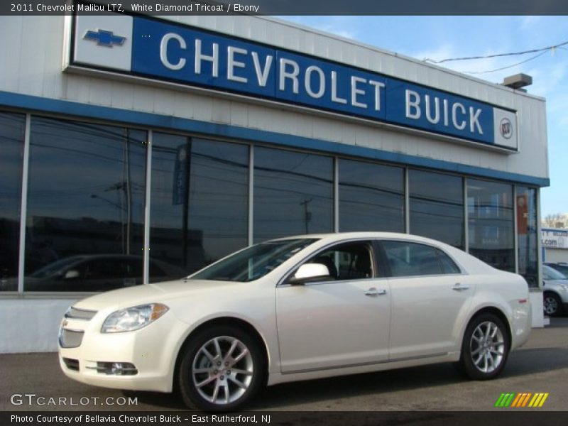 White Diamond Tricoat / Ebony 2011 Chevrolet Malibu LTZ