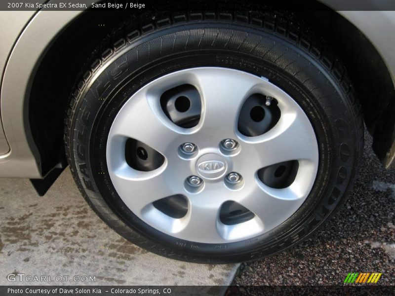 Sand Beige / Beige 2007 Kia Spectra EX Sedan