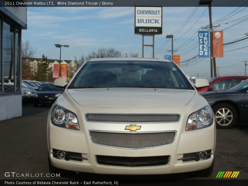 White Diamond Tricoat / Ebony 2011 Chevrolet Malibu LTZ