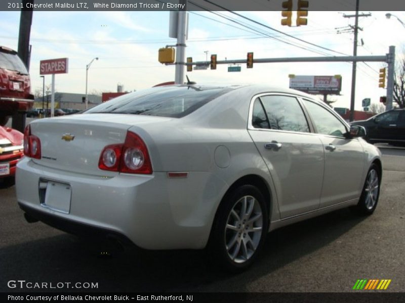 White Diamond Tricoat / Ebony 2011 Chevrolet Malibu LTZ