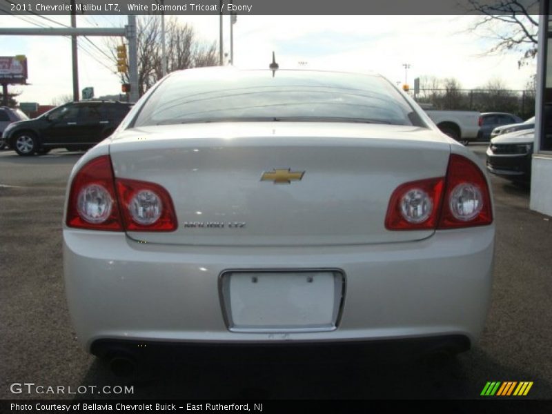 White Diamond Tricoat / Ebony 2011 Chevrolet Malibu LTZ
