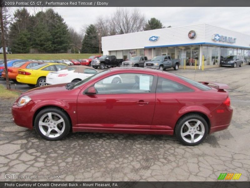 Performance Red Tintcoat / Ebony 2009 Pontiac G5 GT