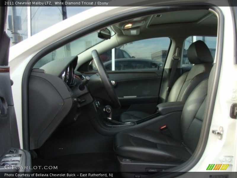 White Diamond Tricoat / Ebony 2011 Chevrolet Malibu LTZ