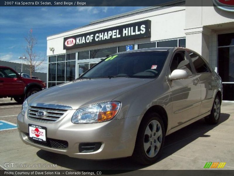 Sand Beige / Beige 2007 Kia Spectra EX Sedan