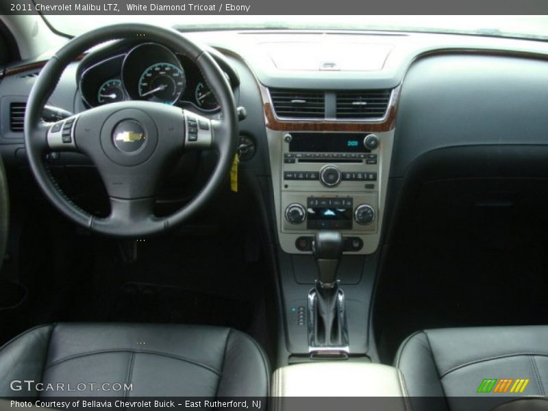 White Diamond Tricoat / Ebony 2011 Chevrolet Malibu LTZ