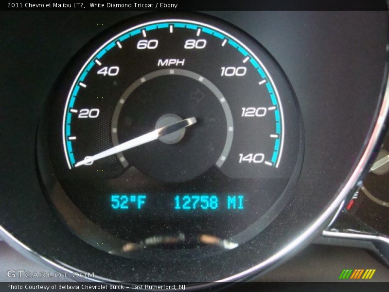 White Diamond Tricoat / Ebony 2011 Chevrolet Malibu LTZ