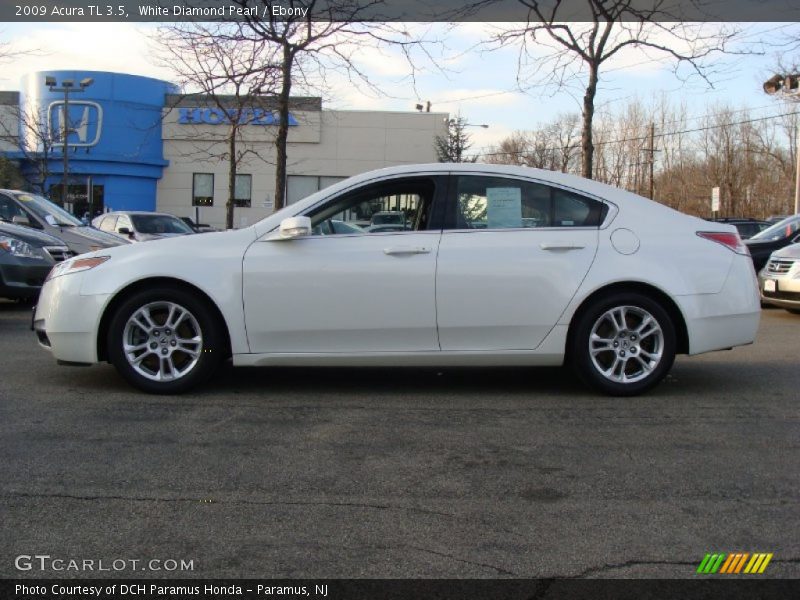 White Diamond Pearl / Ebony 2009 Acura TL 3.5