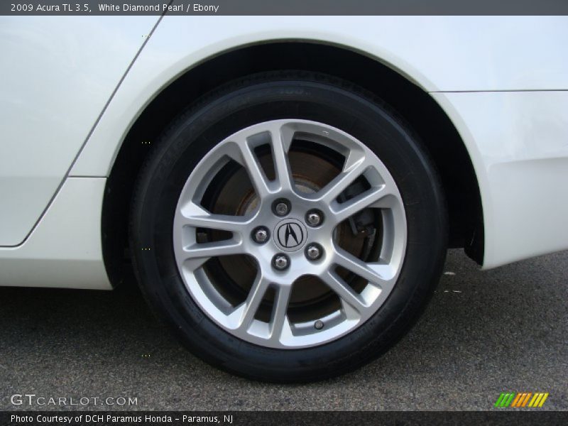 White Diamond Pearl / Ebony 2009 Acura TL 3.5