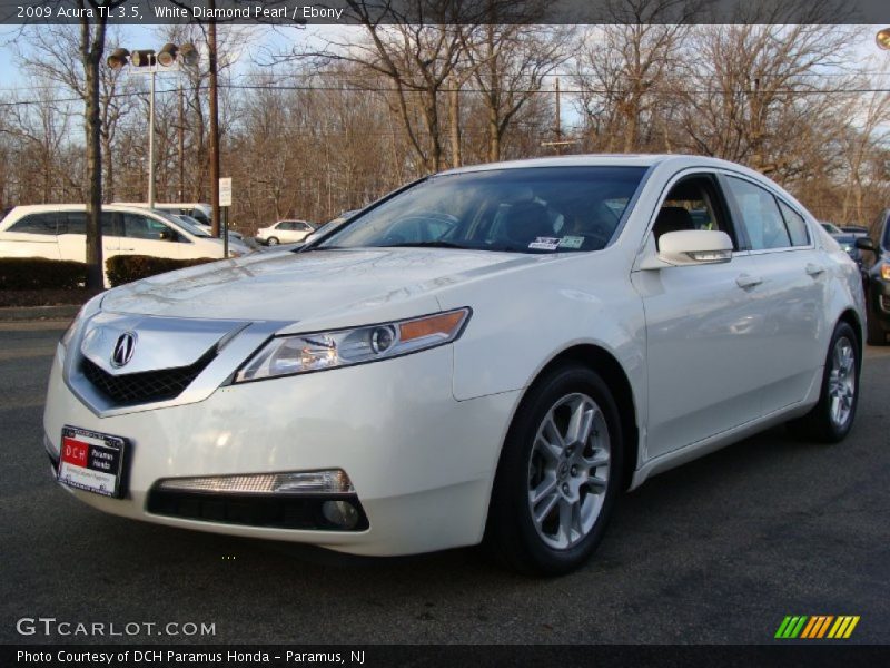 White Diamond Pearl / Ebony 2009 Acura TL 3.5