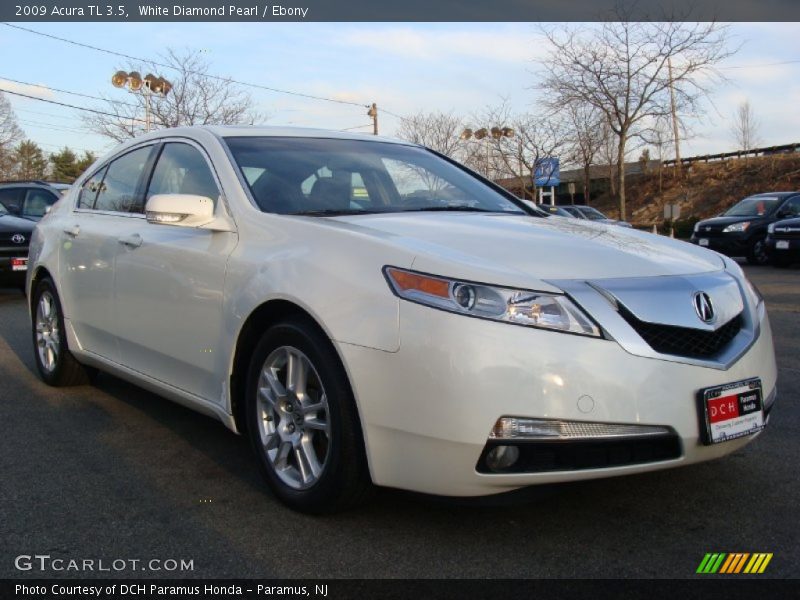 White Diamond Pearl / Ebony 2009 Acura TL 3.5