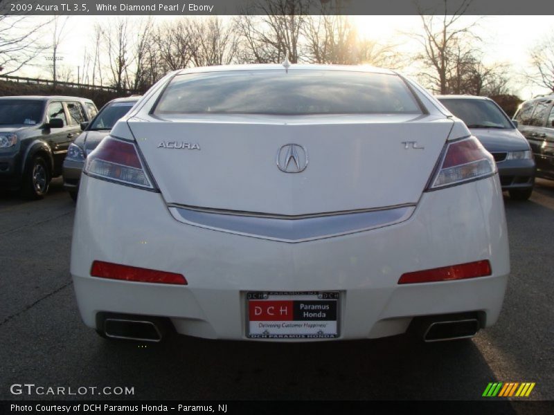 White Diamond Pearl / Ebony 2009 Acura TL 3.5