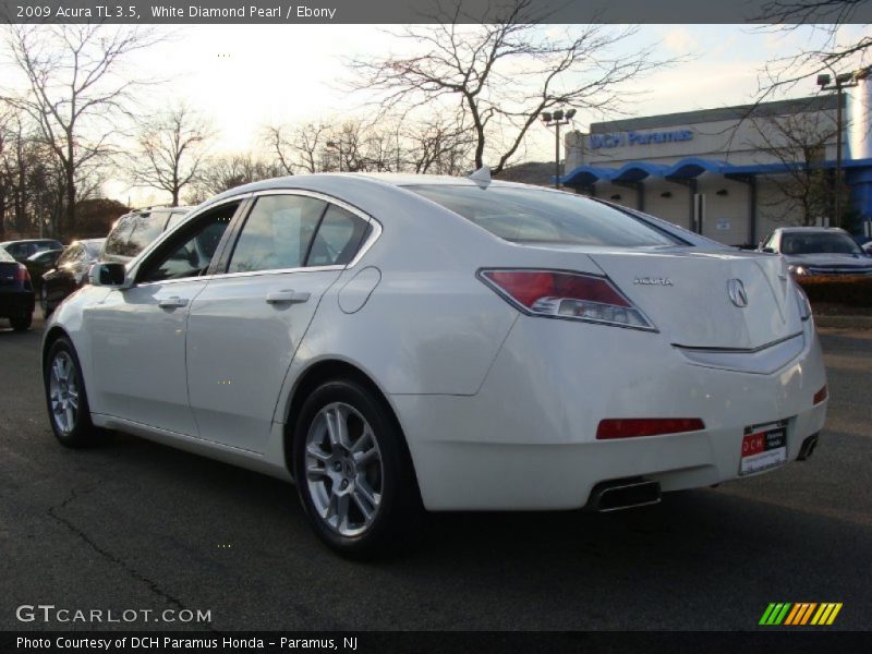 White Diamond Pearl / Ebony 2009 Acura TL 3.5