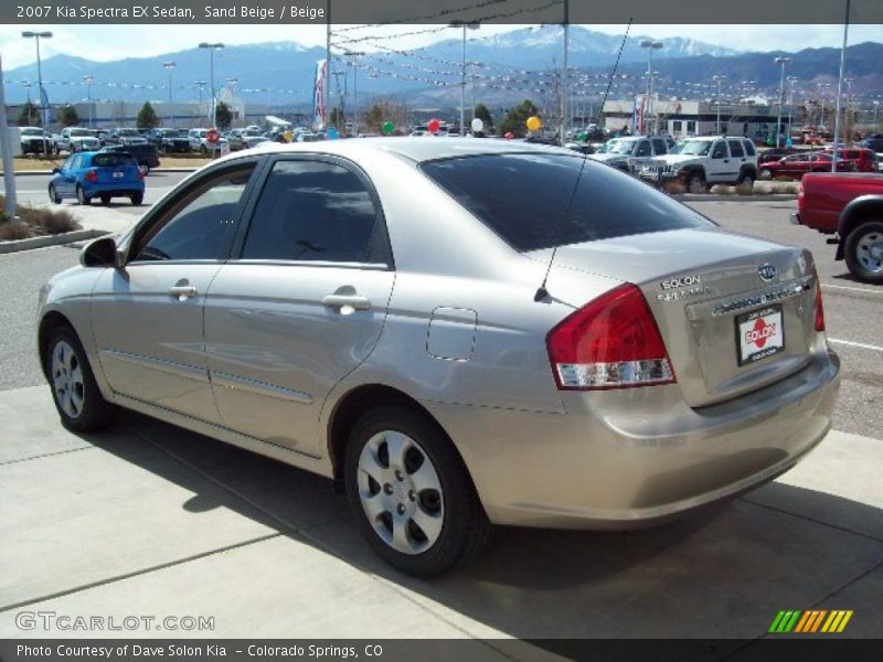Sand Beige / Beige 2007 Kia Spectra EX Sedan