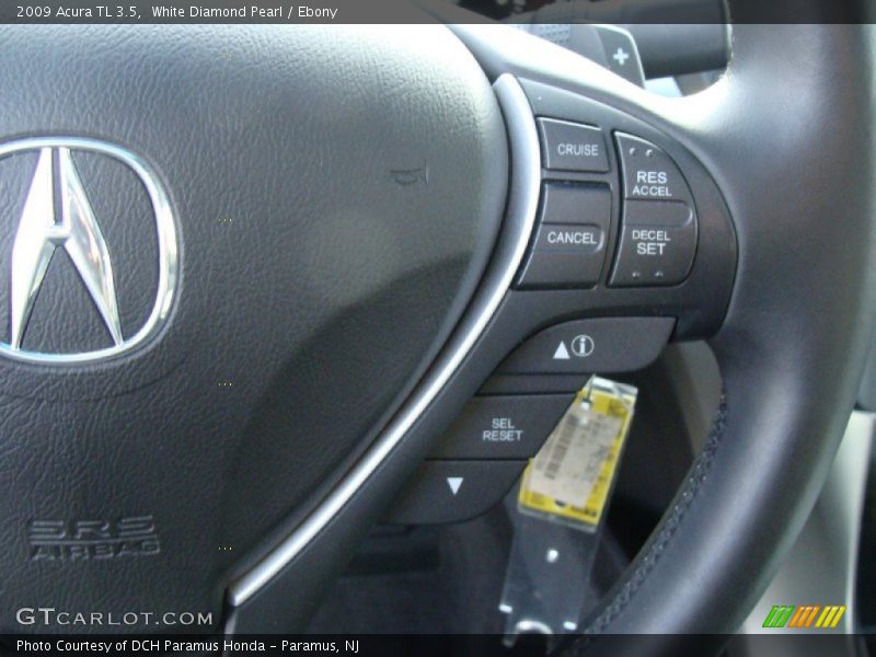 White Diamond Pearl / Ebony 2009 Acura TL 3.5