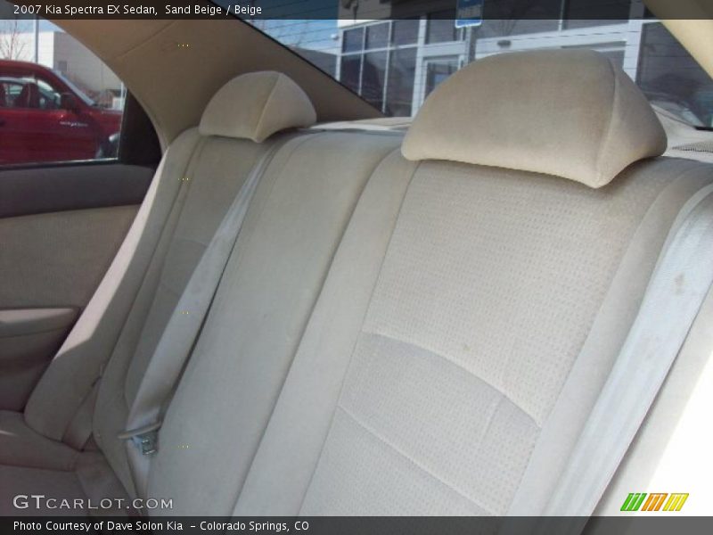 Sand Beige / Beige 2007 Kia Spectra EX Sedan