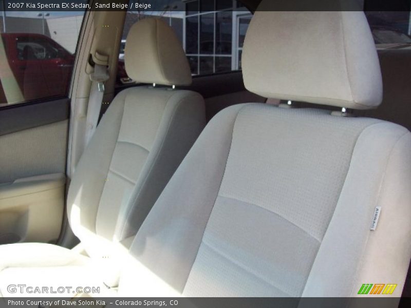 Sand Beige / Beige 2007 Kia Spectra EX Sedan