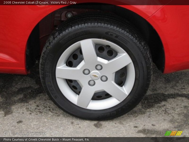 Victory Red / Gray 2008 Chevrolet Cobalt LS Coupe