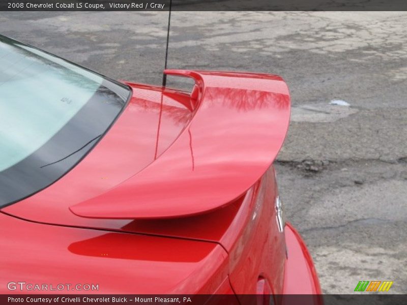 Victory Red / Gray 2008 Chevrolet Cobalt LS Coupe